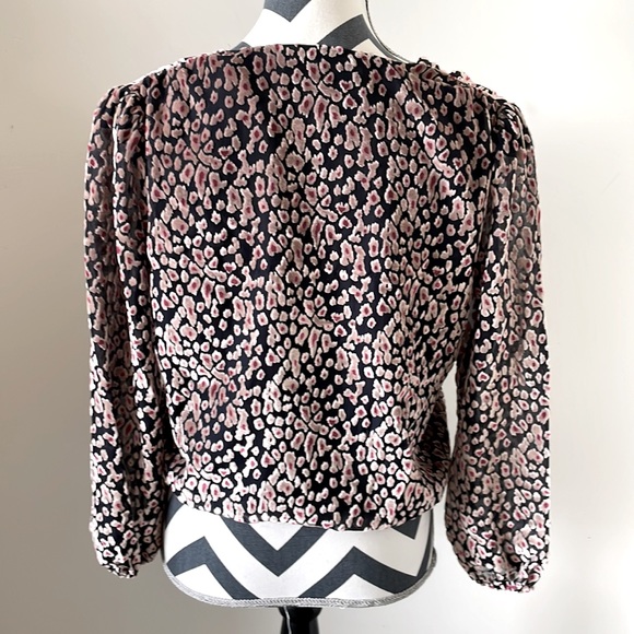 WHBM Velvet Leopard Blouse - Picture 3 of 5